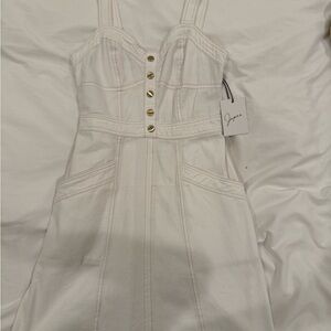 BRAND NEW Japna White Button-Front Dress
